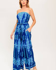 The Dyani Printed Strapless Jumpsuit