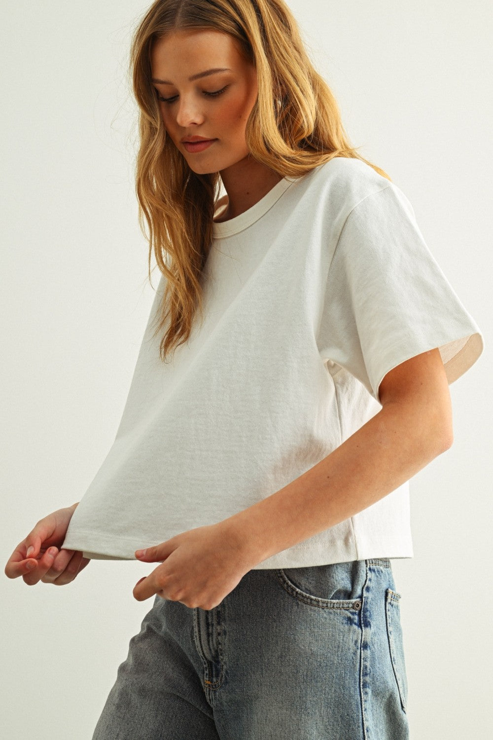 The Joss White Boxy Top