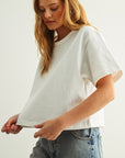The Joss White Boxy Top
