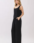 The Eden Black Top + Pant Set - Sold Separately