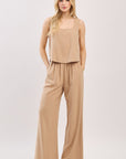 The Eden Taupe Top + Pant Set - Sold Separately