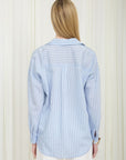 The Elaine Blue Striped Button Down Shirt
