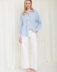 The Elaine Blue Striped Button Down Shirt
