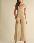 The Elistina Linen Jumpsuit