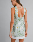 The Elowen Floral Open Back Mini Dress