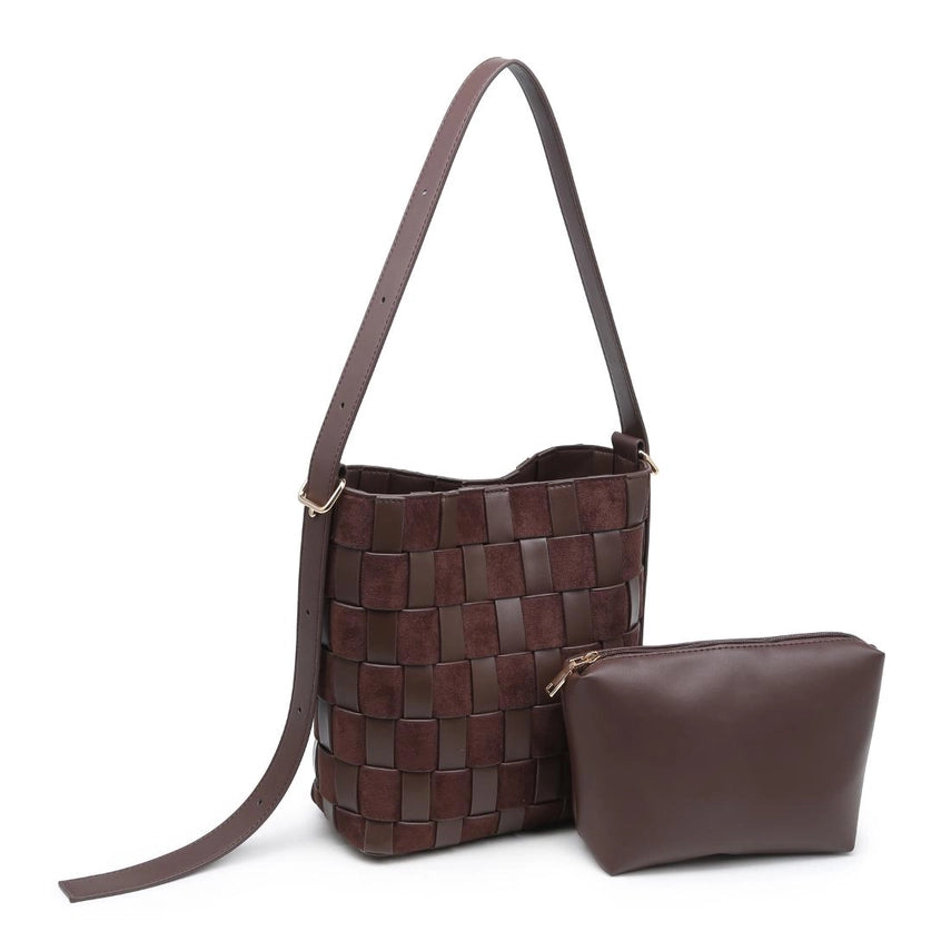 The Elva Woven Bucket Bag