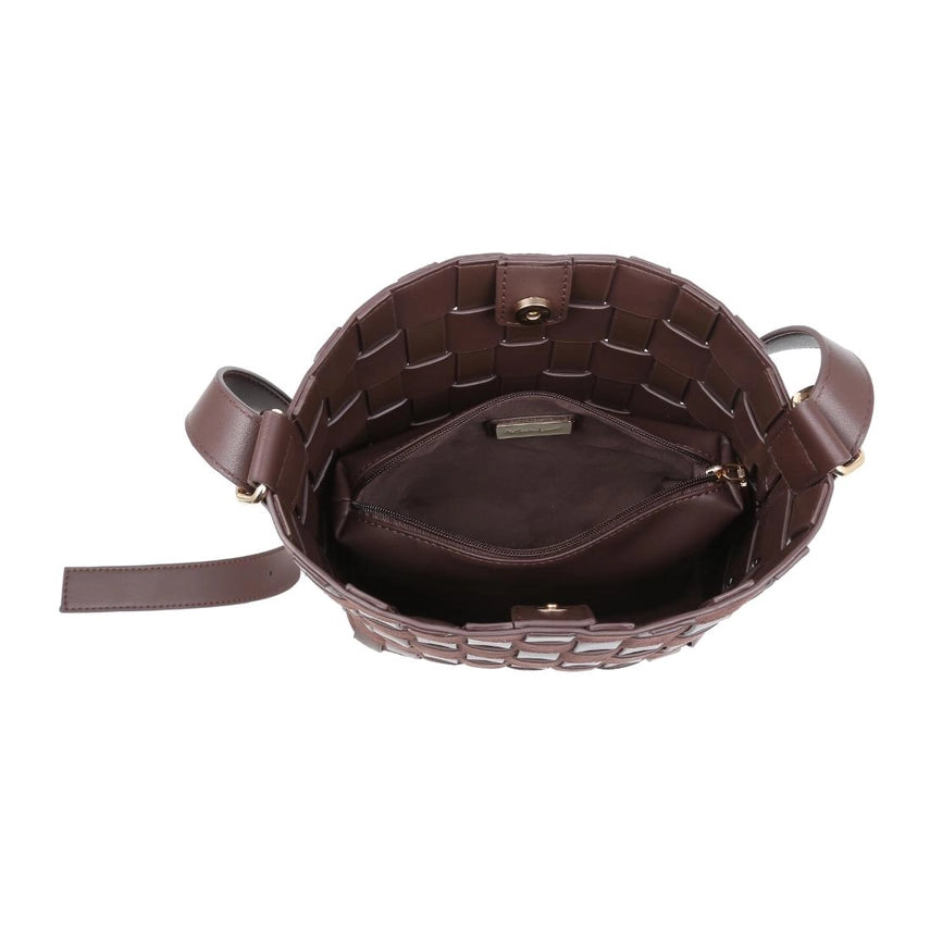 The Elva Woven Bucket Bag