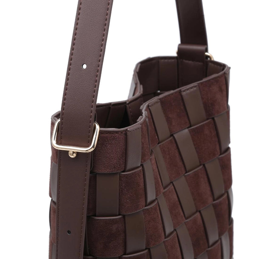 The Elva Woven Bucket Bag