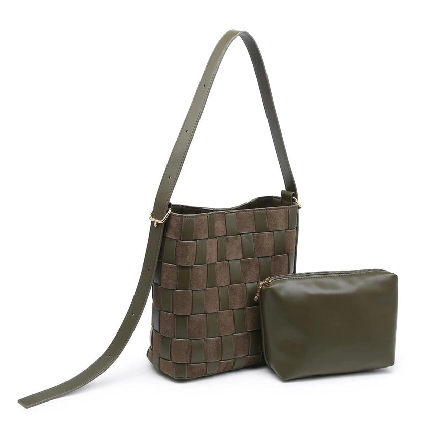 The Elva Woven Bucket Bag