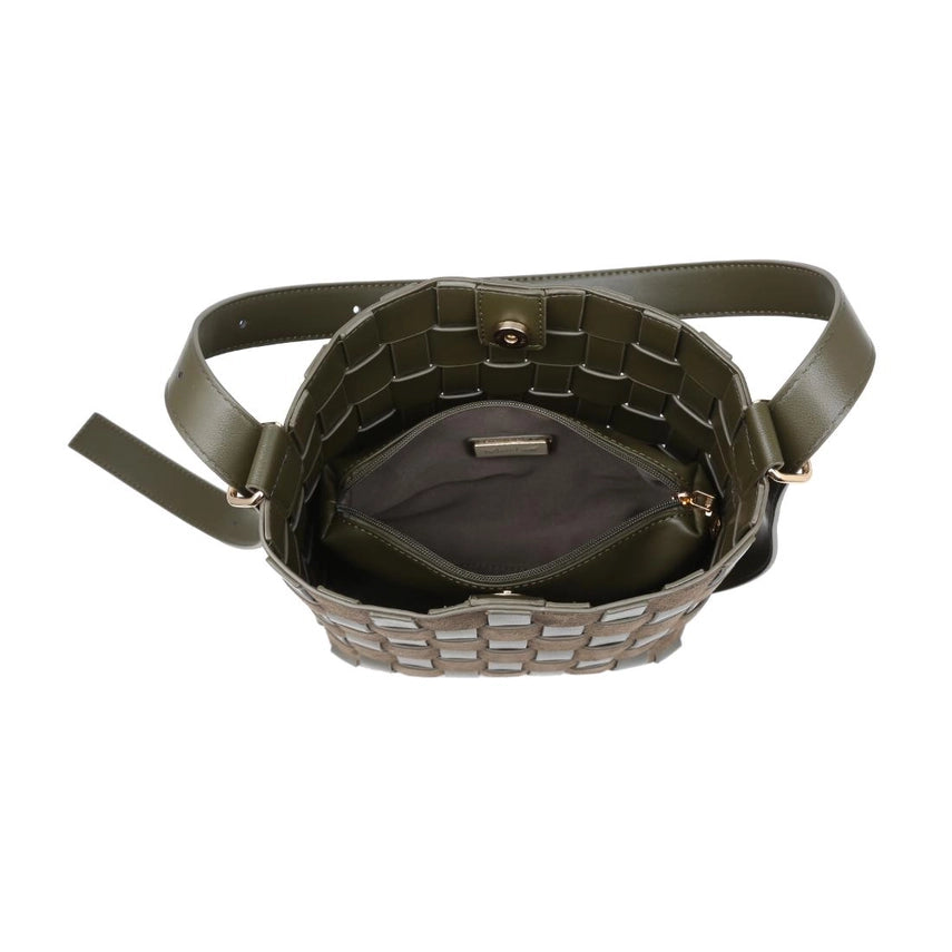 The Elva Woven Bucket Bag