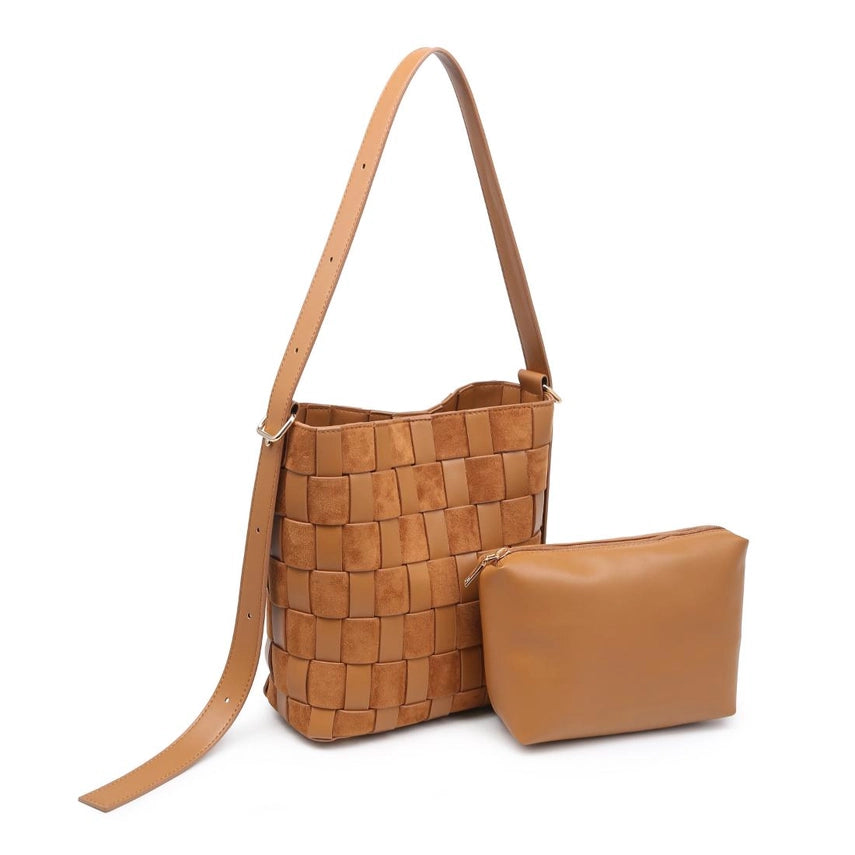 The Elva Woven Bucket Bag