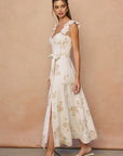The Emelia Floral Corset Flutter Dress