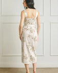 The Emelia Floral Wrap Midi Dress