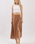 The Emelyn New Amber Wrap Midi Skirt
