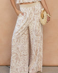 The Enola Tropical Flared Top + Pant Set - Sold Separately