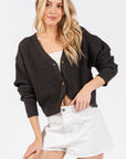 The Esther Charcoal Sweater Cardigan