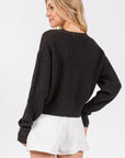 The Esther Charcoal Sweater Cardigan