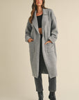 The Evangeline Knit Trench Coat