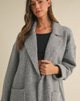 The Evangeline Knit Trench Coat