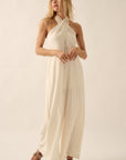 The Evelyn Convertible Halter Jumpsuit