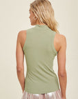 The Everly Mock Neck Tank Top