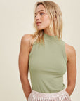 The Everly Mock Neck Tank Top