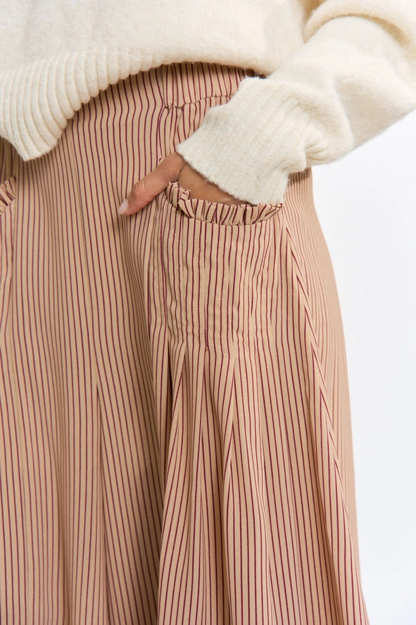 The Fable Pinstripe Palazzo Pants