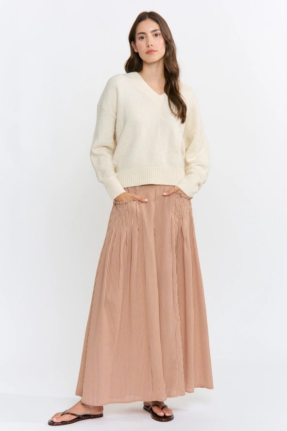The Fable Pinstripe Palazzo Pants