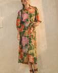 The Farah Floral Midi Shirt Dress