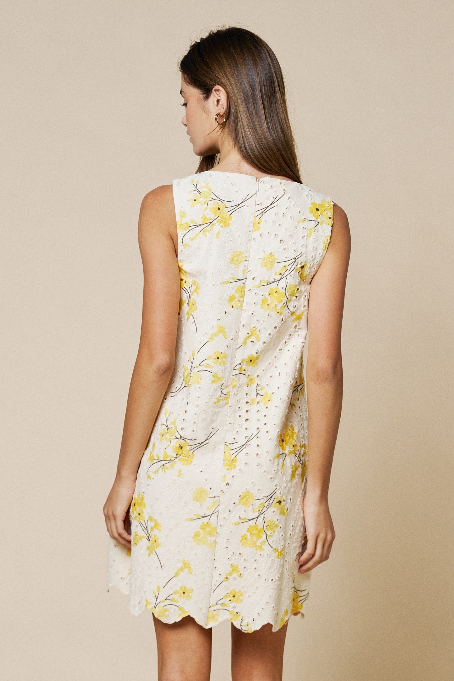The Felicity Floral Eyelet Mini Dress