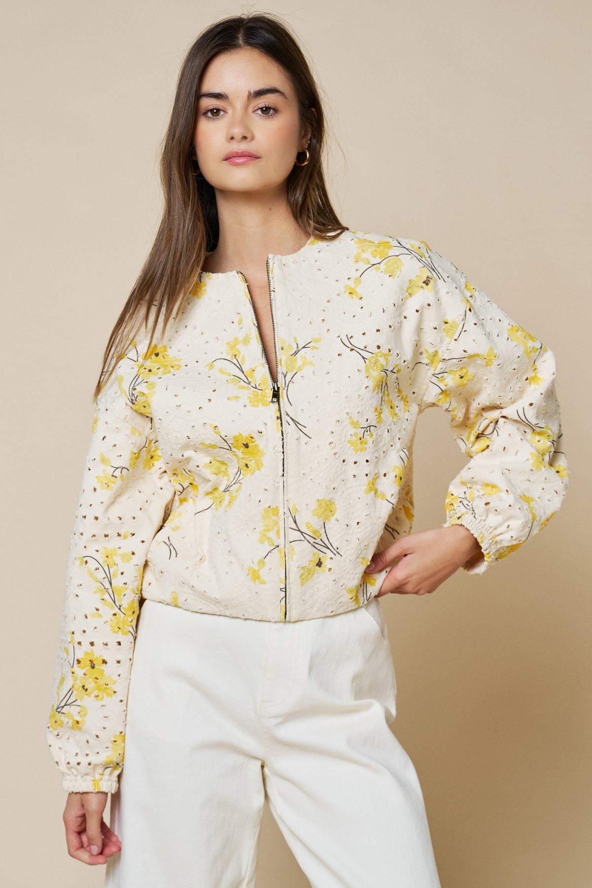 Jacket Felicity Rrq The Felicity Floral Eyelet Jacket – Thread + Seed