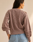 The Fallon Cable Knit Cardigan