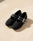 The Dottie Black Mary Jane Flat