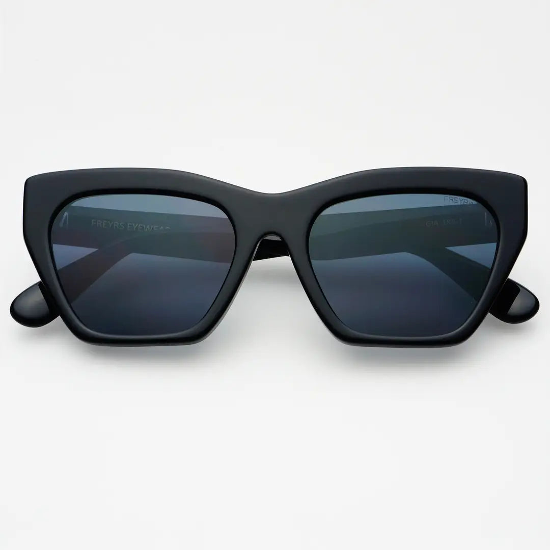 The Gia Black Acetate Cat Eye Sunglasses