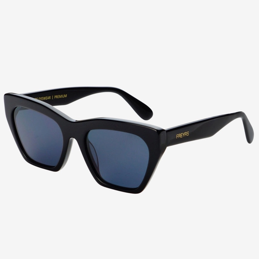 The Gia Black Acetate Cat Eye Sunglasses