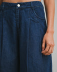 The Giovanna Pleated Denim Pants