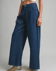 The Giovanna Pleated Denim Pants