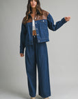 The Giovanna Pleated Denim Pants