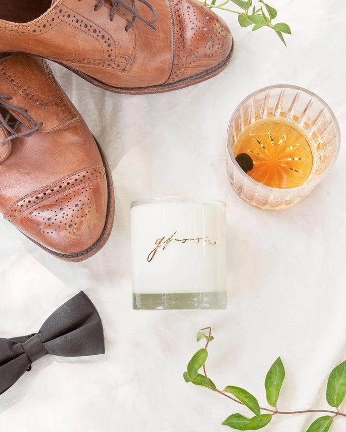 The Gold Groom Soy Candle by Wax Buffalo Pure Soy Candle Co.