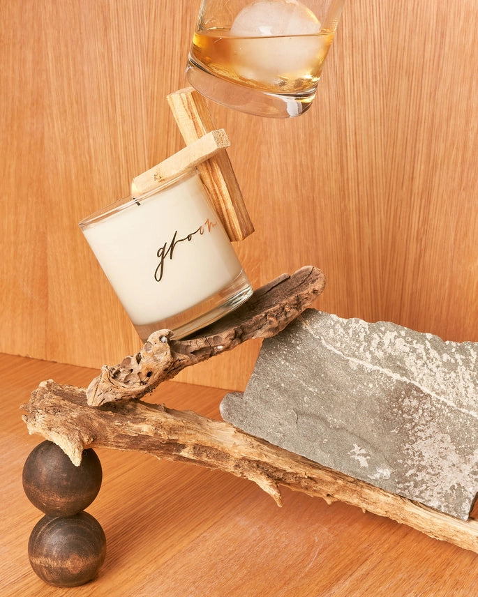 The Gold Groom Soy Candle by Wax Buffalo Pure Soy Candle Co.