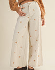 The Hallie Embroidered Corduroy Pants