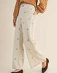 The Hallie Embroidered Corduroy Pants