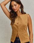 The Harissa Vegan Suede Vest