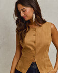 The Harissa Vegan Suede Vest
