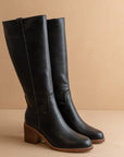 The Harriet Black Tall Riding Boots