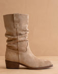 The Harrison Almond Suede Western Boots