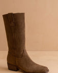 The Harrison Brown Suede Western Boots