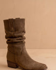 The Harrison Brown Suede Western Boots