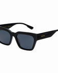 The Hayden Black Acetate Rectangular Sunglasses
