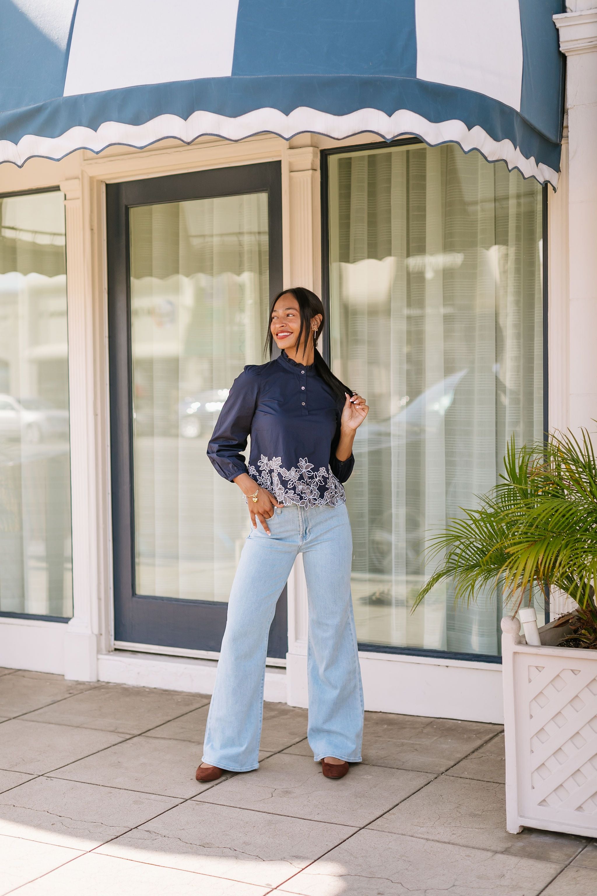 The Leana Denim Wide Leg Jeans – Thread + Seed